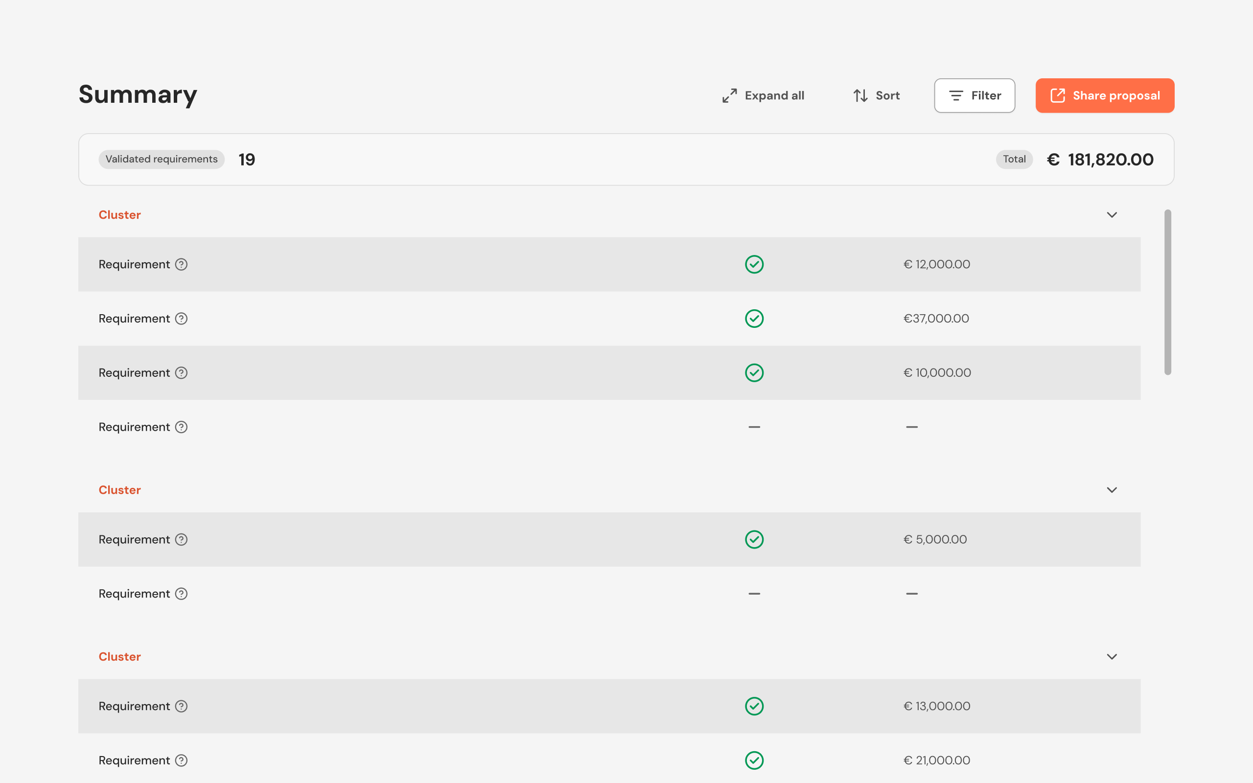 Accelerate proposal creation by matching RfQs with real product data